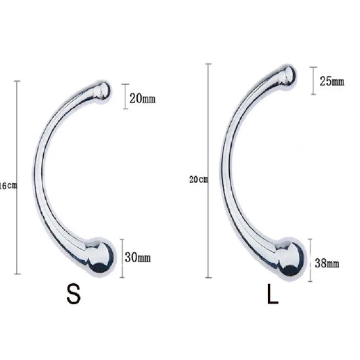 Anal Hooks Anal Steel Double 5858 Stainless Elegant Hook Ended 0812